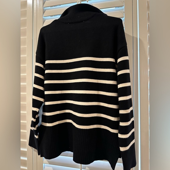 Zara Striped Sweater with Zip - Picture 13 of 14